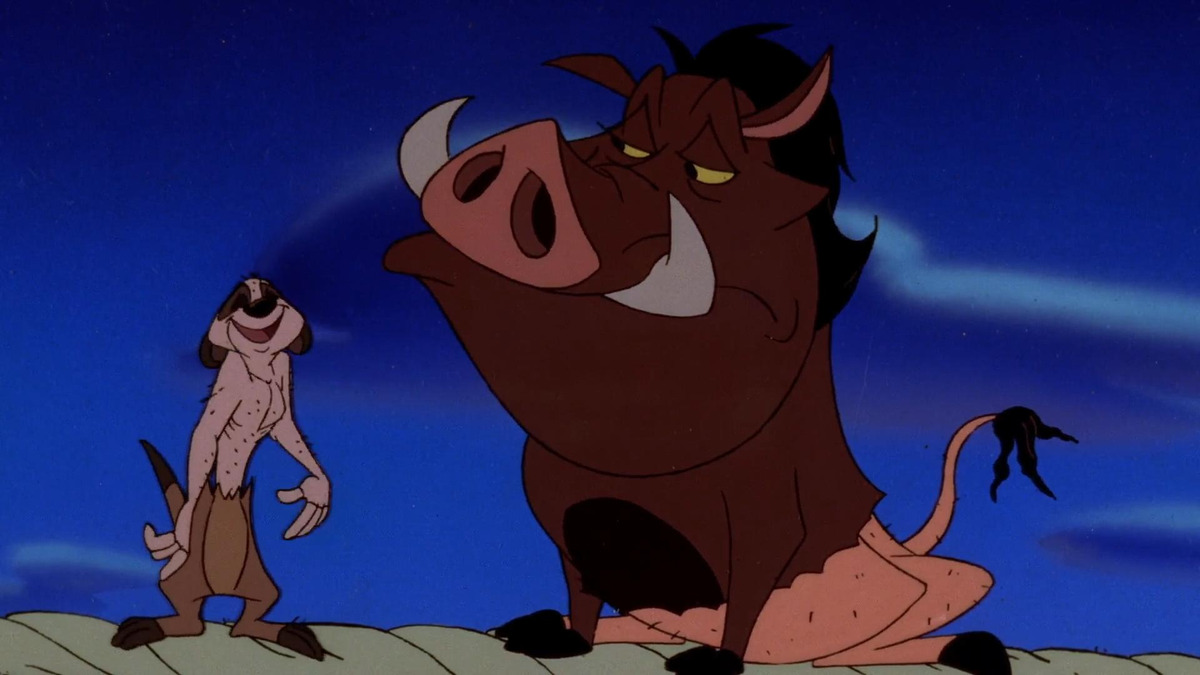 Timon and pumbaa screaming