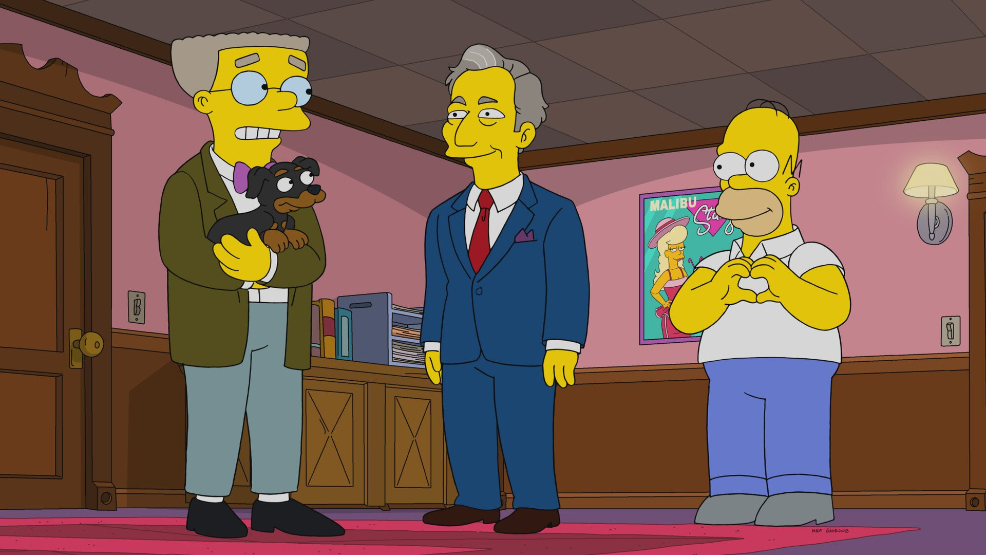 The Simpsons — s33e08 — Portrait of a Lackey on Fire