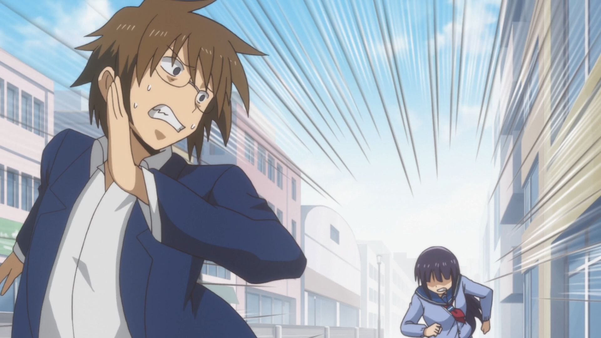 Danshi Koukousei no Nichijou — s01e10 — Limits / Consequences / Winter / Run / Mochi Soup / Ground / Bikes / Cooking / Schools / Women Who Left a Scar