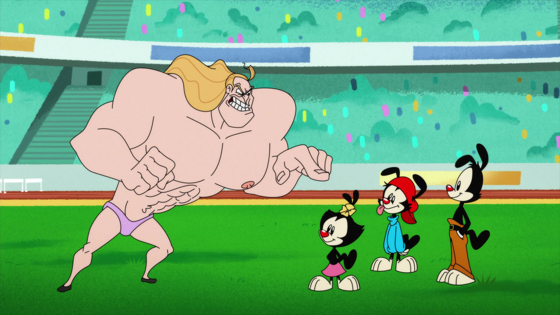 Animaniacs — s01e03 — Gold Meddlers/Pinko and the Brain/Math-Terpiece Theater: Apples