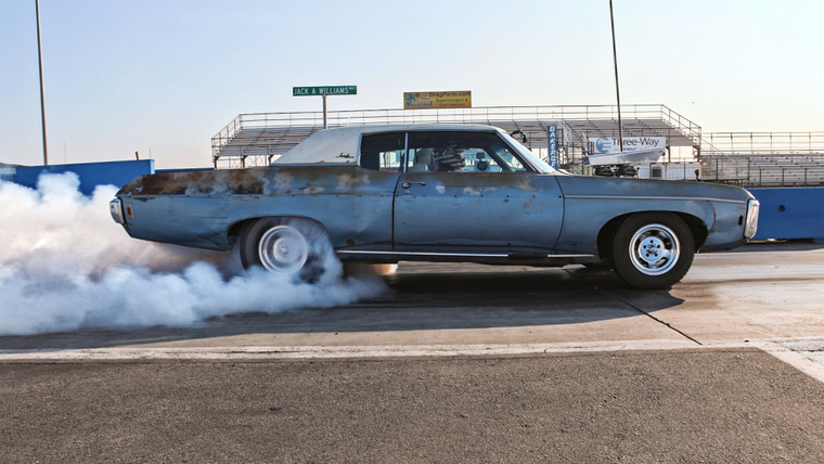 Roadkill Garage — s07e03 — Dyno and Drag in the Crusher Impala!