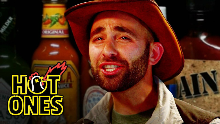 Hot Ones — s03e21 — Coyote Peterson Gets STUNG by Spicy Wings