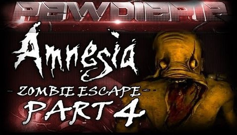 PewDiePie — s02e65 — Amnesia: Zombie Escape [Custom Story] Part 4 - WATER MONSTER IS BACK ;_;