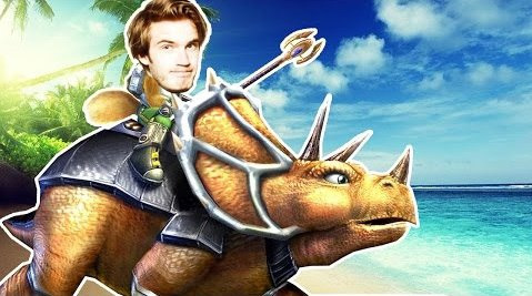 PewDiePie — s06e349 — IT'S TIME TO RIDE THE DINOSAUR! -- Ark -- Part 4