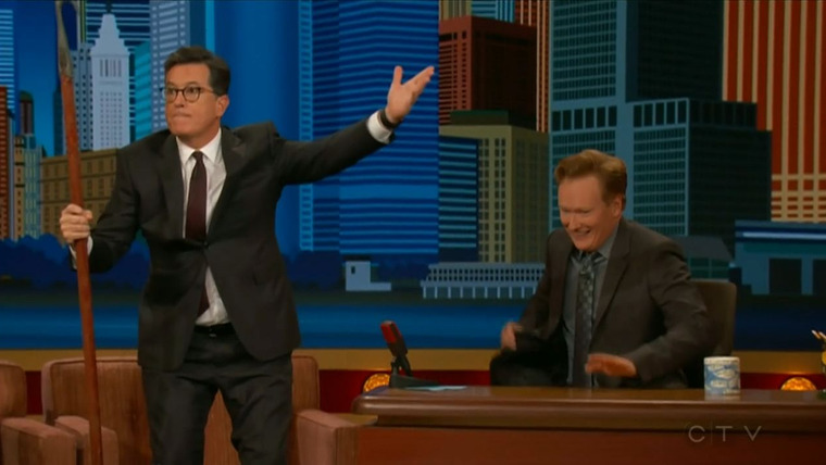 Conan — s2017e123 — Stephen Colbert, Rod Man