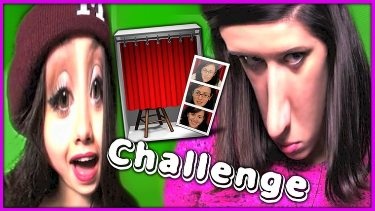 Катя Клэп — s04e04 — PHOTO BOOTH CHALLENGE!!! / «Кривое Зеркало»