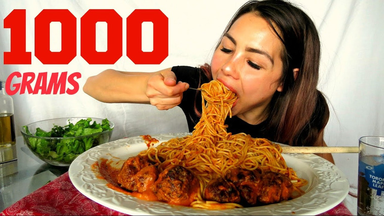 Veronica Wang — s04e28 — How to make Meatballs & Spaghetti + Pasta sauce from scratch! Mukbang 먹방 15k Giveaway