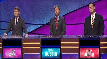 Jeopardy! — s2019e40 — Andrew Thomson vs. Christine McKeever vs. Jennifer Cooper Show # 8020.