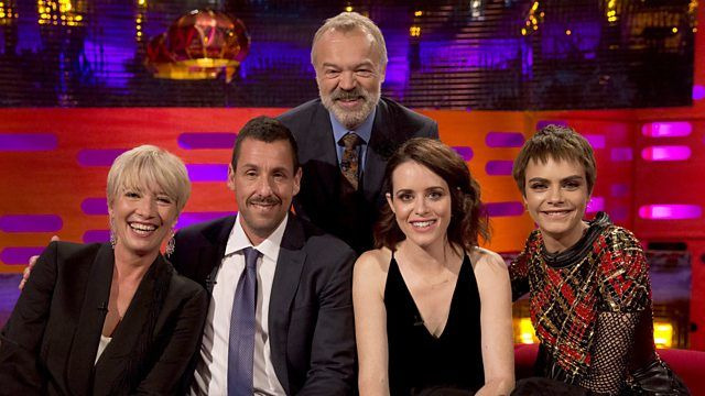 The Graham Norton Show — s22e05 — Emma Thompson, Adam Sandler, Claire Foy, Cara Delevingne, Morrissey
