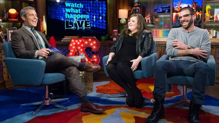 Watch What Happens Live — s12e24 — Aidy Bryant & Zachary Quinto