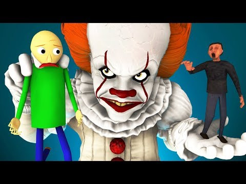 НОЙ  — s03e01 — Балди vs Пеннивайз 3: Клоун Победил (Оно 2 | Baldi's Basics Хоррор 3D Анимация)