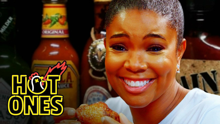 Hot Ones — s04e16 — Gabrielle Union Impersonates DMX While Eating Spicy Wings