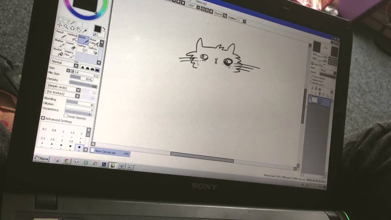 nixelpixel  — s02e03 — Drawing a sad cat
