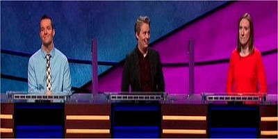 Jeopardy! — s2019e16 — Laurel Lathrop Vs. Jennifer Kinyak Vs. Jason Marsden, Show # 7996.