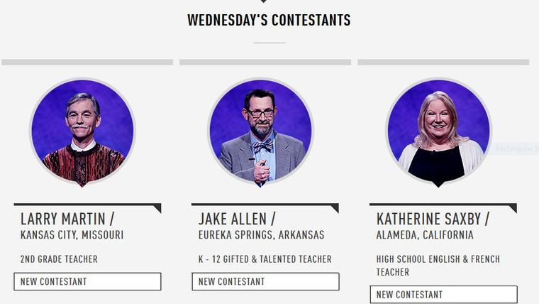Jeopardy! — s2018e98 — Haley Zapal Vs. Rachel Paternomahler Vs. Tim Edwards, show # 7848.