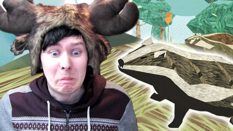 Dan and Phil — s01e19 — BADGER SIMULATOR?? - Phil Plays: Shelter