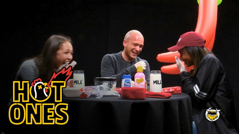 Hot Ones — s02 special-4 — World's Hottest Chip Challenge featuring Emily Oberg and Nadeska Alexis