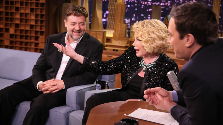 The Tonight Show Starring Jimmy Fallon — s2014e29 — Russell Crowe, Joan Rivers, the National