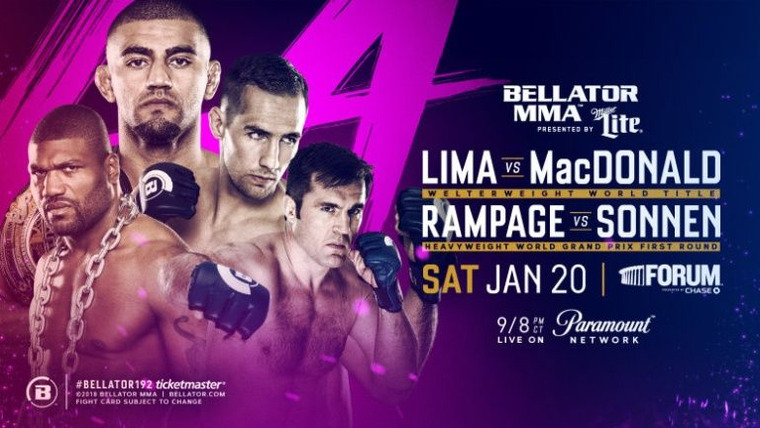 Bellator MMA Live — s15e01 — Bellator 192: Lima vs. Macdonald