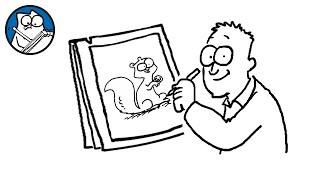 Кот Саймона — s2008 special-21 — Simon Draws: Squirrels