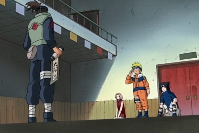 Naruto — s02e02 — Second Exam Completed! All of Them are Here, the Rookie Nine!