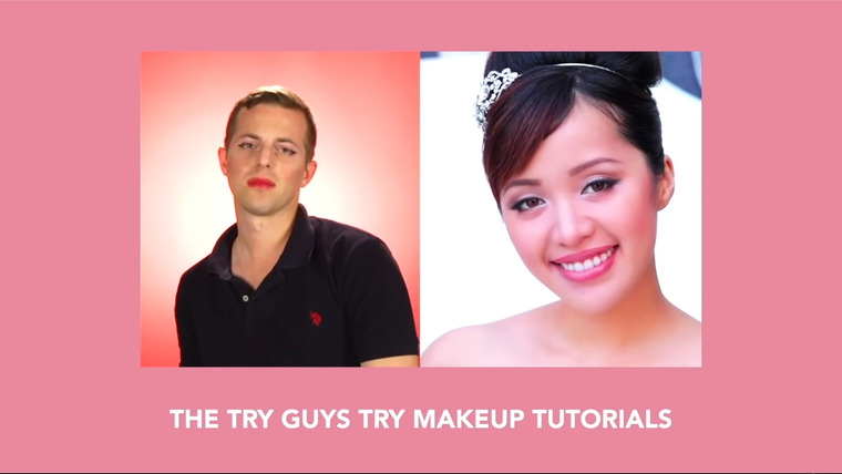 The Try Guys — s10e44 — The Try Guys Recreate Celebrity Makeup Looks Drunk
