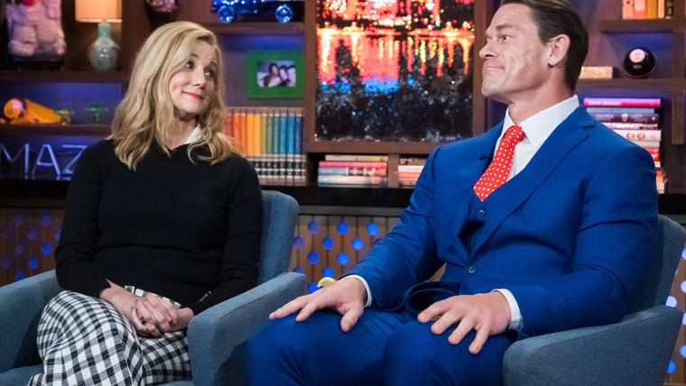 Watch What Happens Live — s16e90 — Laura Linney and John Cena