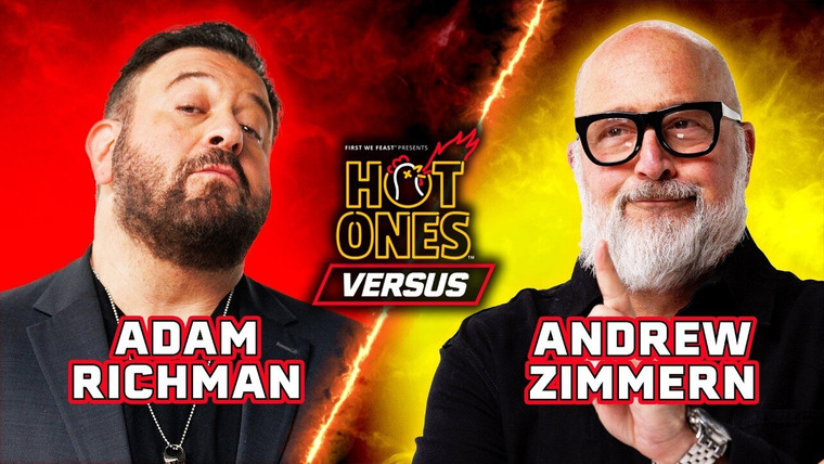 Hot Ones Versus — s2025e29 — Adam Richman vs. Andrew Zimmern