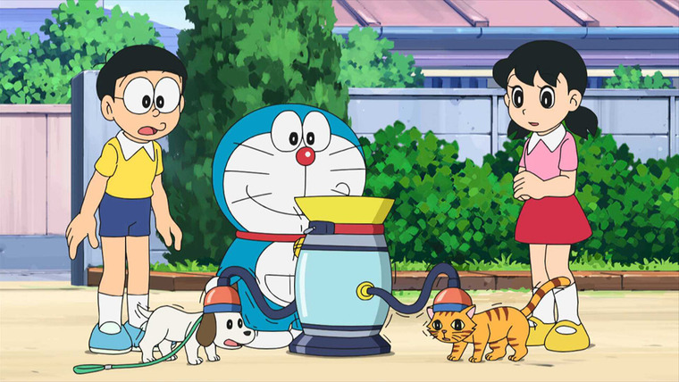 Дораэмон — s16e35 — The Ultra Mixer / The Mood-Changing Orchestra / Nobita's Dinosaur