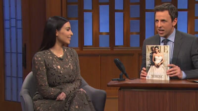 Late Night with Seth Meyers — s2014e22 — Kim Kardashian, Taran Killam, Arianna Huffington