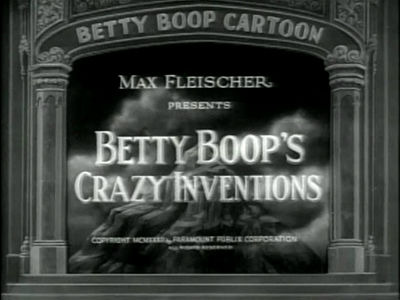 Бетти Буп — s1933e02 — Betty Boop's Crazy Inventions