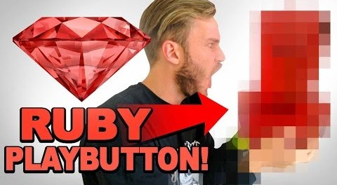 PewDiePie — s07e412 — THE RUBY PLAYBUTTON / YouTube 50 Mil Sub Reward Unbox
