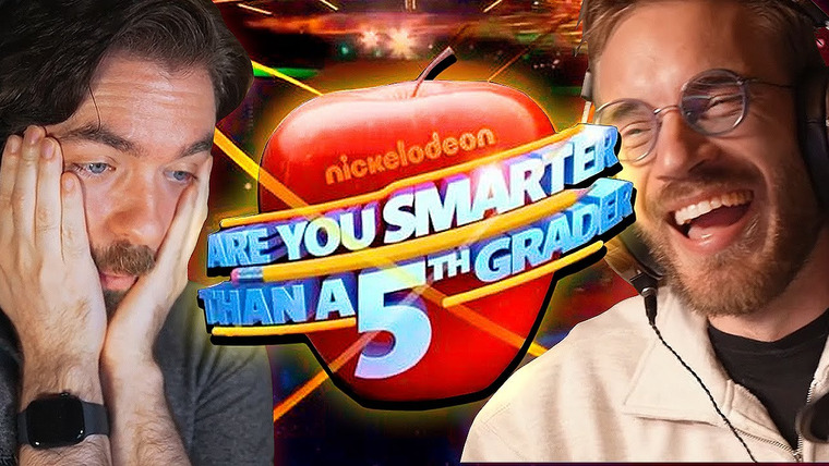 ПьюДиПай — s13e59 — Are we smarter than A Fifth Grader? (Collab with @PewDiePie)