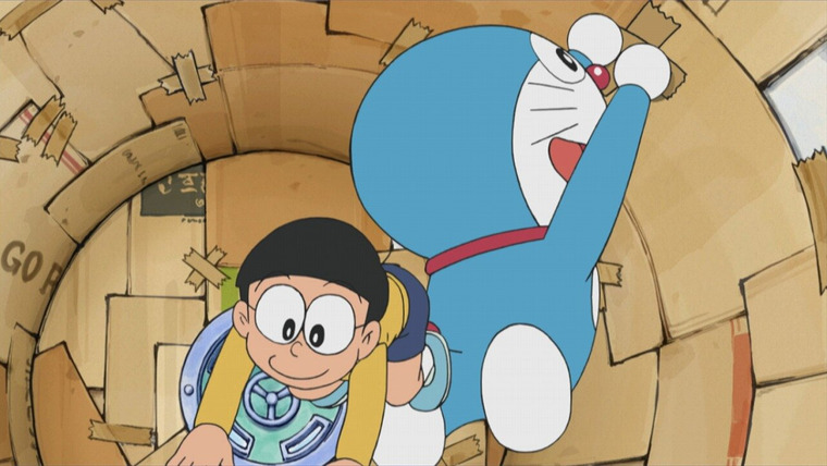 Дораэмон — s11e08 — Nobita's Cardboard Space Station