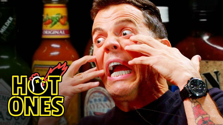 Hot Ones — s04e03 — Steve-O Tells Insane Stories While Eating Spicy Wings