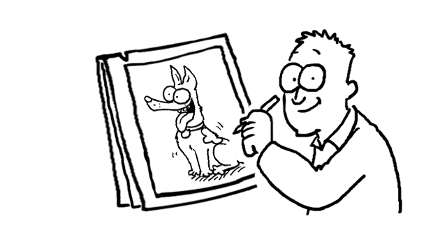 Simon's Cat — s2008 special-8 — Simon Draws: The Dog