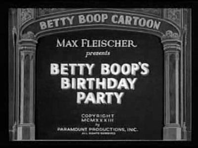 Бетти Буп — s1933e06 — Betty Boop's Birthday Party