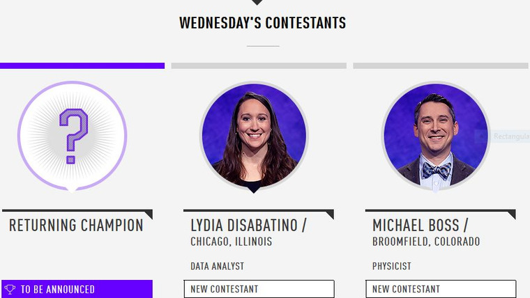 Jeopardy! — s2018e68 — Nicole Cocklin Vs. Andy Greeley Vs. Elana Schor, Show # 7818.