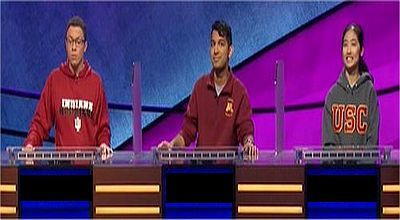 Jeopardy! — s2020e77 — Tanay Kothari Vs. Dusty Smith Vs. Lucy Ricketts, show # 8247.
