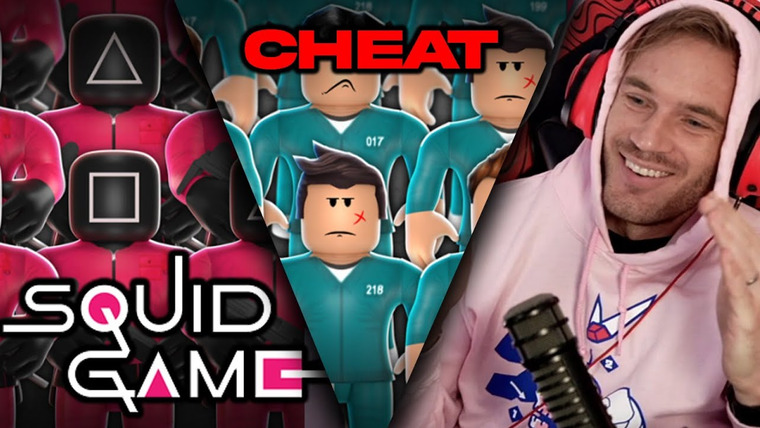 PewDiePie — s12e168 — I Cheated In Squid Game Roblox.