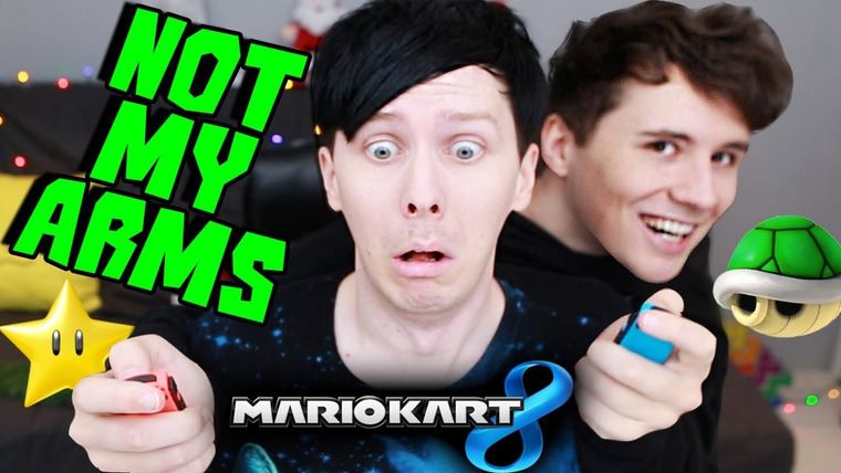 Dan and Phil — s04e69 — NOT MY ARMS CHALLENGE - Mario Kart!
