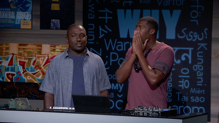 Why? With Hannibal Buress — s01e07 — Hannibal Approaches the Finish Line While Wearing a Deep V-Neck T-Shirt