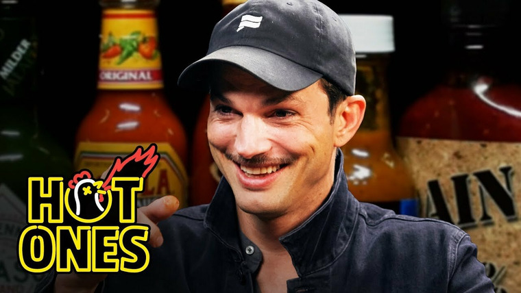 Hot Ones — s10e02 — Ashton Kutcher Gets an Endorphin Rush While Eating Spicy Wings