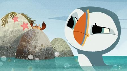 Puffin Rock — s02e02 — Silky and the Octopus / The Salmon Leap / The Great Gull