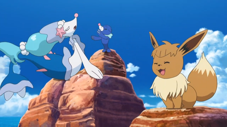 Pocket Monsters — s12e106 — We Have a Sea and We Have a Valley! Great Intensive Pokémon Evolution Training!!