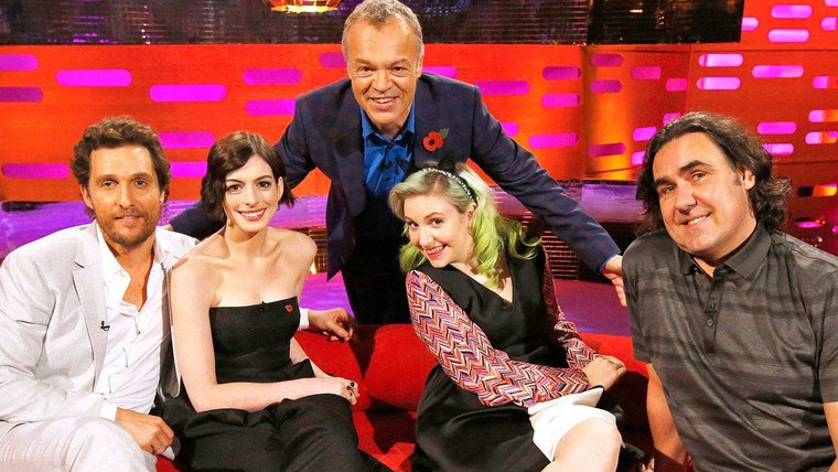 Шоу Грэма Нортона — s16e06 — Matthew McConaughey, Anne Hathaway, Lena Dunham, Micky Flanagan, Sia