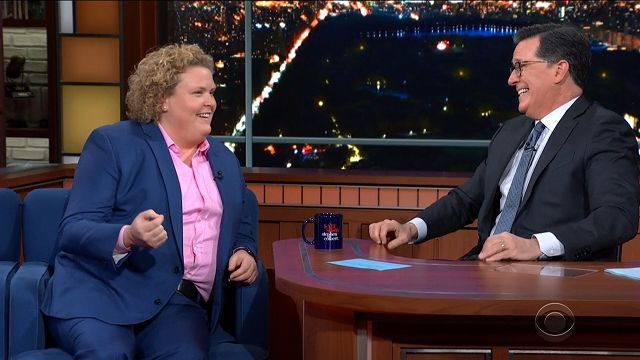 The Late Show with Stephen Colbert — s2020e17 — Edie Falco, Fortune Feimster, Algiers, Cast of "Cheer"