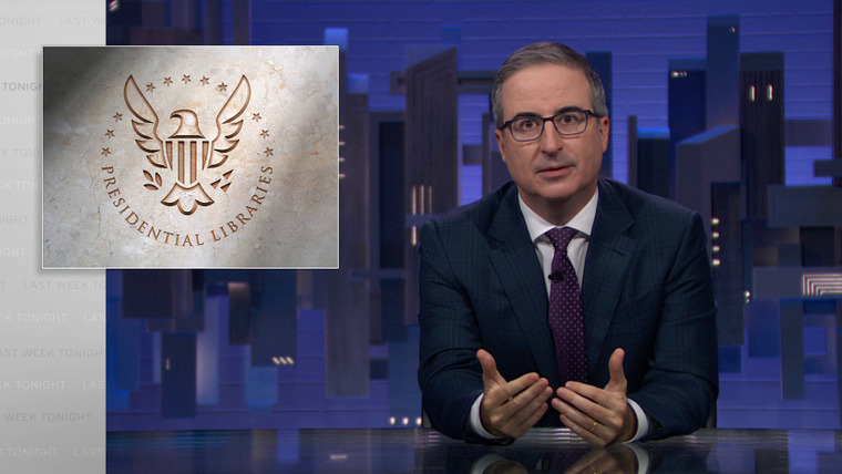 События прошедшей недели с Джоном Оливером — s12e25 — Presidential Libraries