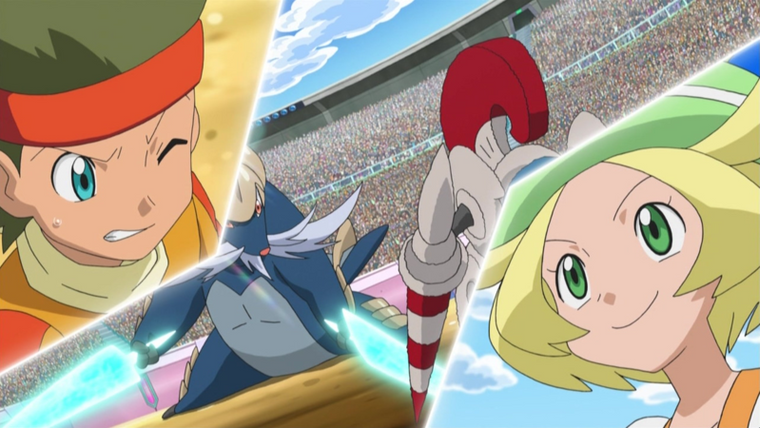 Pocket Monsters — s07e20 — Fierce Fighting! Win Out in the Rival Battle!!