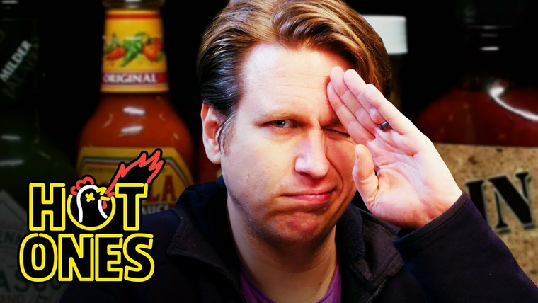 Hot Ones — s07e10 — Pete Holmes Does Improv While Eating Spicy Wings